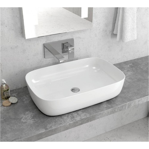 Мивка за плот Karag 600x390x145mm LT2143-P, бял гланц